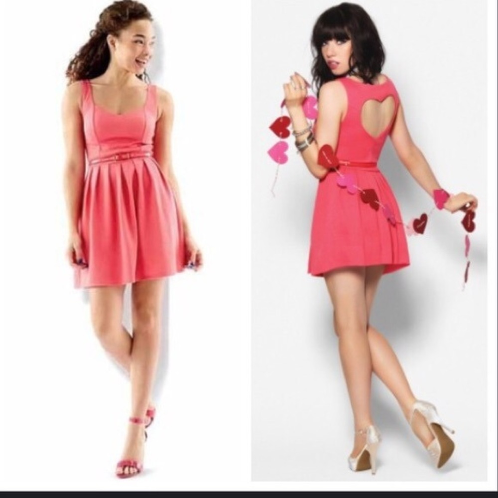 Candies open back heart dress